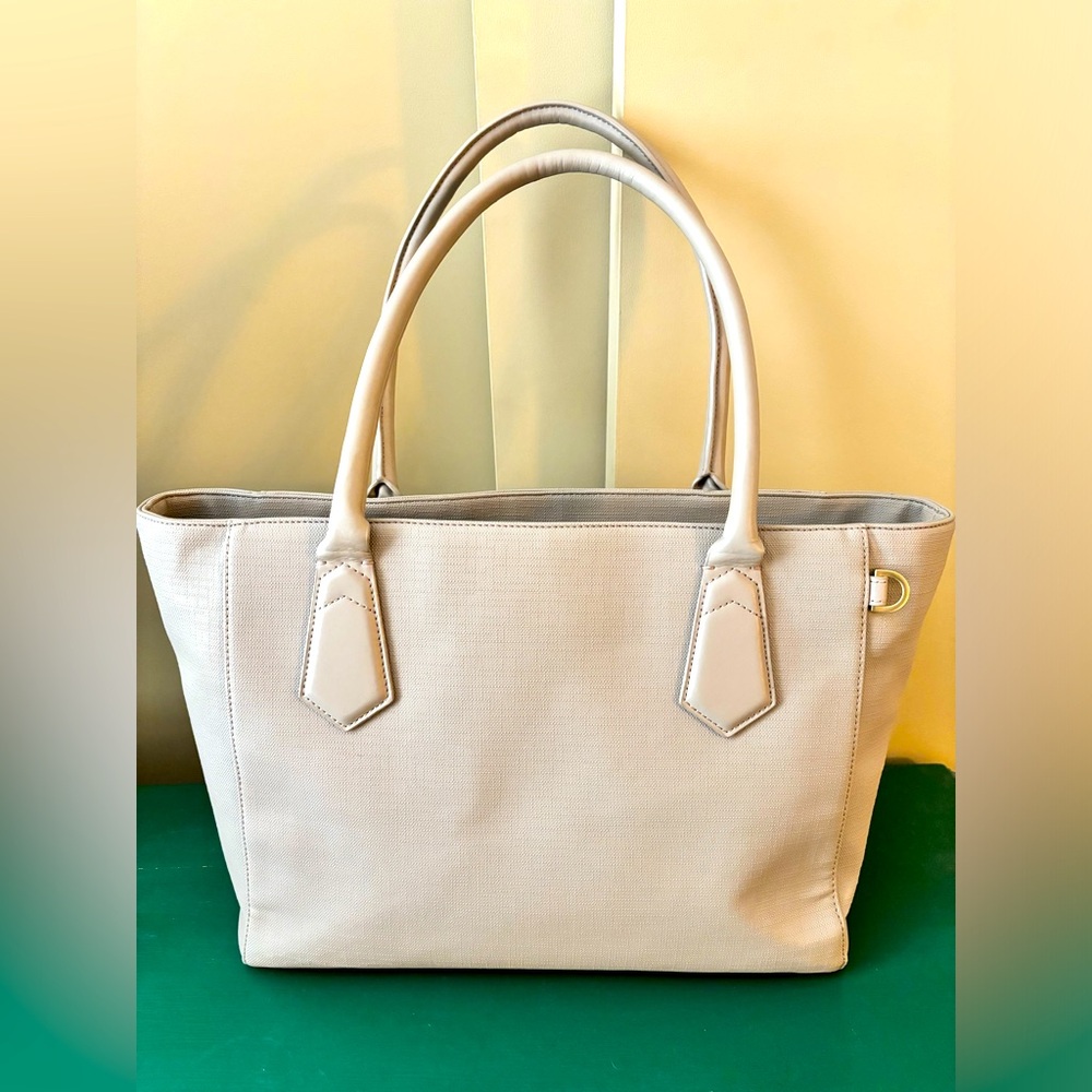 Dagne Dover Signature Classic Coated Canvas Tote in Bleeker Blush